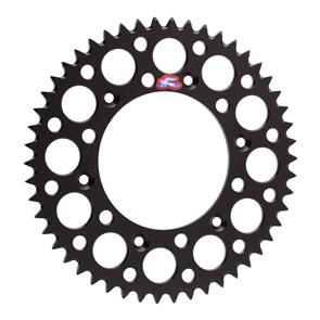 RENTHAL RE141U52043GPBK RENTHAL SPROCKET REAR BLK 43T ALLOY 7075 T6 GROOVED