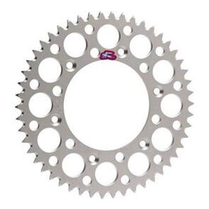 RENTHAL RE150U52042GBSI RENTHAL SPROCKET REAR SIL 42T ALLOY 7075 T6 GROOVED YAM