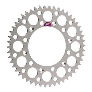 RENTHAL RE150U52044GBSI RENTHAL SPROCKET REAR SIL 44T ALLOY 7075 T6 GROOVED YAM