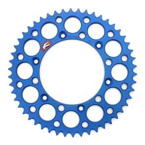 RENTHAL RE150U52050GBBU RENTHAL SPROCKET REAR BLU 50T ALLOY 7075 T6 GROOVED