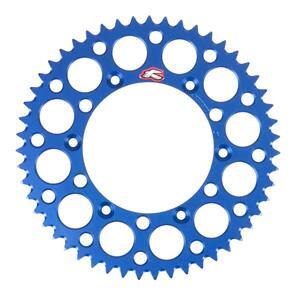 RENTHAL RE150U52051GBBU RENTHAL SPROCKET REAR BLU 51T ALLOY 7075 T6 GROOVED