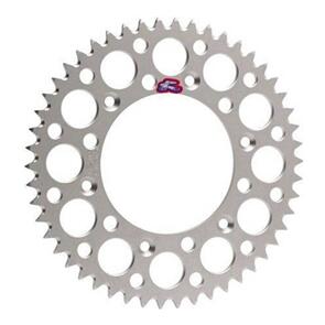 RENTHAL RE150U52051GBSI RENTHAL SPROCKET REAR SIL 51T ALLOY 7075 T6 GROOVED YAM