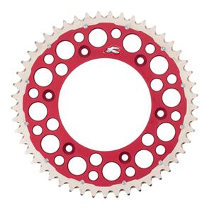 RENTHAL RE154052049GPRD RENTHAL SPROCKET TWINRING RED 49T BI-METAL GROOVED