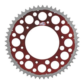 RENTHAL RE154052050GPRD RENTHAL SPROCKET TWINRING RED 50T BI-METAL GROOVED