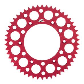 RENTHAL RE154U52050GRRD RENTHAL SPROCKET REAR RED 50T ALLOY 7075 T6 GROOVED