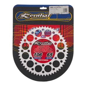 RENTHAL RE189U42855GRSI RENTHAL SPROCKET REAR SIL 55T ALLOY 7075 T6 GROOVED HON