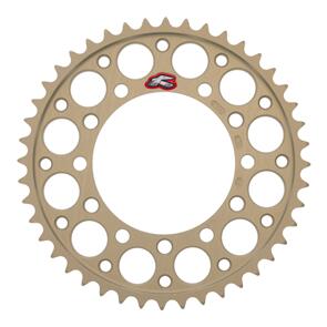 RENTHAL RE210U53044PHA RENTHAL SPROCKET REAR SIL 44T ALLOY 7075 T6 GROOVED KAW