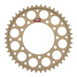 RENTHAL RE210U53046PHA RENTHAL SPROCKET REAR SIL 46T ALLOY 7075 T6 GROOVED KAW