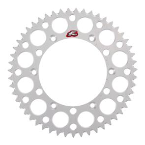 RENTHAL RE216U52051GPSI RENTHAL SPROCKET REAR SIL 51T ALLOY 7075 T6 GROOVED GAS