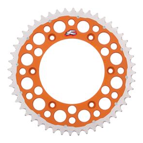 RENTHAL RE224052048GPOR RENTHAL SPROCKET TWINRING ORG 48T BI-METAL GROOVED