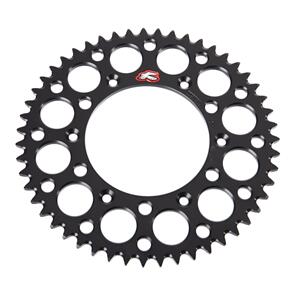 RENTHAL RE224U52051GPBK RENTHAL SPROCKET REAR BLK 51T ALLOY 7075 T6 GROOVED