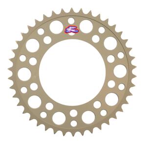 RENTHAL RE240U52542PHA RENTHAL SPROCKET REAR SIL 42T ALLOY 7075 T6 GROOVED HON