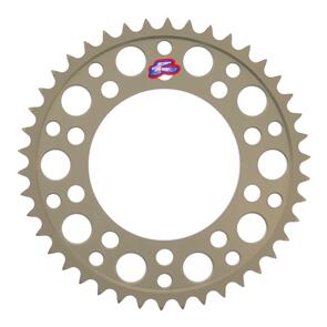 RENTHAL RE240U53042PHA RENTHAL SPROCKET REAR SIL 42T ALLOY 7075 T6 GROOVED HON