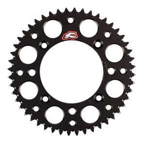 RENTHAL RE518U42048GPBK RENTHAL SPROCKET REAR BLK 48T ALLOY 7075 T6 GROOVED KTM HUSQ