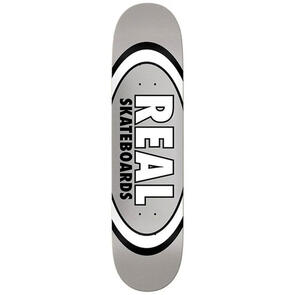 REAL DECK OVAL LOGO GREY 7.75