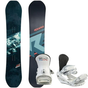 REAPER SMOKEY CAMBER 540 WHITE SNOWBOARD PACKAGE