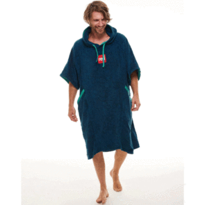 RED PADDLE CO LUXURY TOWELLING CHANGE ROBE NAVY