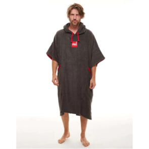 RED PADDLE CO LUXURY TOWELLING CHANGE ROBE GREY