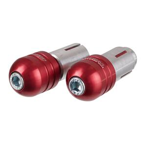 RENTHAL REE192 RENTHAL HANDLEBAR END PLUGS RED (SET)