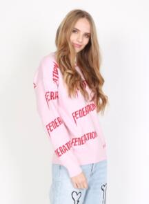 FEDERATION REPETITION CREW LIGHT PINK/ RED