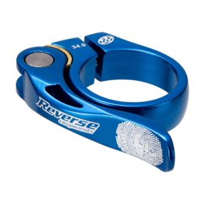REVERSE SEAT CLAMP QUICK RELEASE 34.9MM BLUE