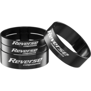 REVERSE STEM SPACER SET ULTRA-LIGHT 1 1/8"" BLACK