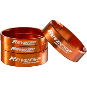REVERSE STEM SPACER SET BIKE ULTRA-LIGHT 1 1/8"" ORANGE