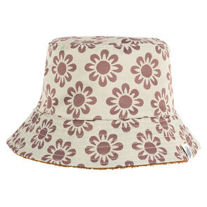 SANTA CRUZ OPUS BLOOM REPEAT REVERSIBLE BUCKET HAT TAUPE