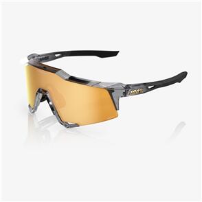 100 PERCENT BIKE SPEEDCRAFT - MLB POLISHED TRANSLUCENT GREY - HIPER 24K GOLD MIRROR