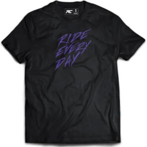 RIDE CONCEPTS WOMEN'S RIDE EVERY DAY TEE BLACK/PURPLE