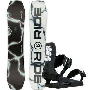 RIDE 2025 TWINPIG SNOWBOARD + A-6 BINDINGS TAG