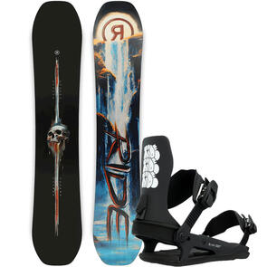 RIDE 2025 SHADOWBAN SNOWBOARD + C-6 BINDINGS TAG