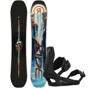 RIDE 2025 SHADOWBAN SNOWBOARD + A-6 BINDINGS BLACK