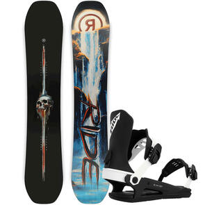 RIDE 2025 SHADOWBAN SNOWBOARD + C-8 BINDINGS BLACK