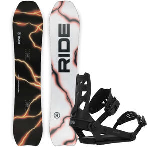 RIDE 2025 PSYCHOCANDY SNOWBOARD + A-8 BINDINGS BLACK