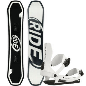 RIDE 2025 ZERO SNOWBOARD + C-6 BINDINGS WHITE