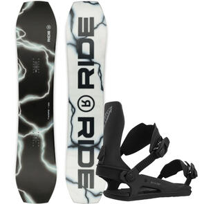 RIDE 2025 TWINPIG SNOWBOARD + C-6 BINDINGS BLACK