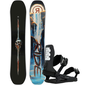 RIDE 2025 SHADOWBAN SNOWBOARD + A-6 BINDINGS TAG