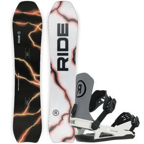 RIDE 2025 PSYCHOCANDY SNOWBOARD + C-8 BINDINGS GREY