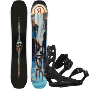 RIDE 2025 SHADOWBAN SNOWBOARD + A-8 BINDINGS BLACK