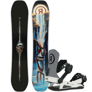 RIDE 2025 SHADOWBAN SNOWBOARD + C-8 BINDINGS GREY