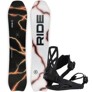 RIDE 2025 PSYCHOCANDY SNOWBOARD + C-4 BINDINGS BLACK