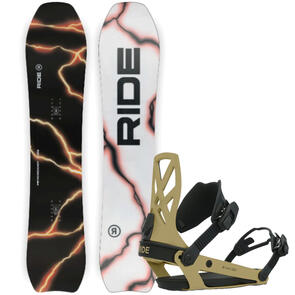 RIDE 2025 PSYCHOCANDY SNOWBOARD + A-4 BINDINGS OLIVE