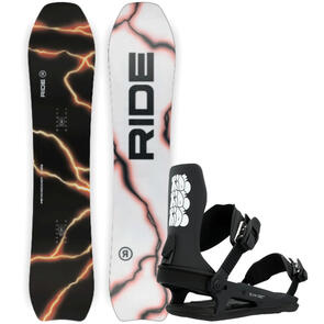 RIDE 2025 PSYCHOCANDY SNOWBOARD + A-6 BINDINGS TAG