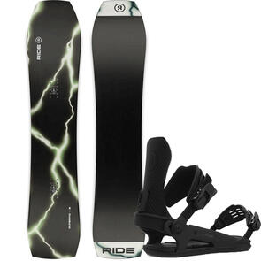 RIDE 2025 SUPERPIG SNOWBOARD + C-10 BINDINGS BLACK