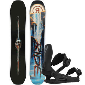 RIDE 2025 SHADOWBAN SNOWBOARD + C-6 BINDINGS BLACK