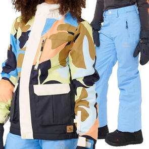 RIP CURL SNOW 2025 YOUTH ANTI SERIES SNAKE JACKET 10K BLUE + YOUTH OLLY SNOW PANT 10K BLUE