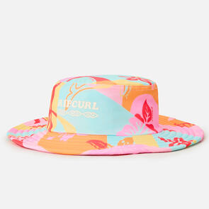 RIP CURL GIRLS MIXED SWIM UPF BUCKET HAT RED