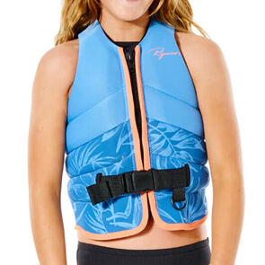 RIP CURL WAKE 2021 GIRLS D/PATROL BUOY VEST ACID BLUE