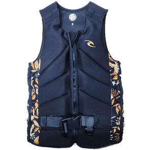 RIP CURL WAKE 2024 WOMENS DAWN PATROL PRO BUOY VEST BLACK/GOLD